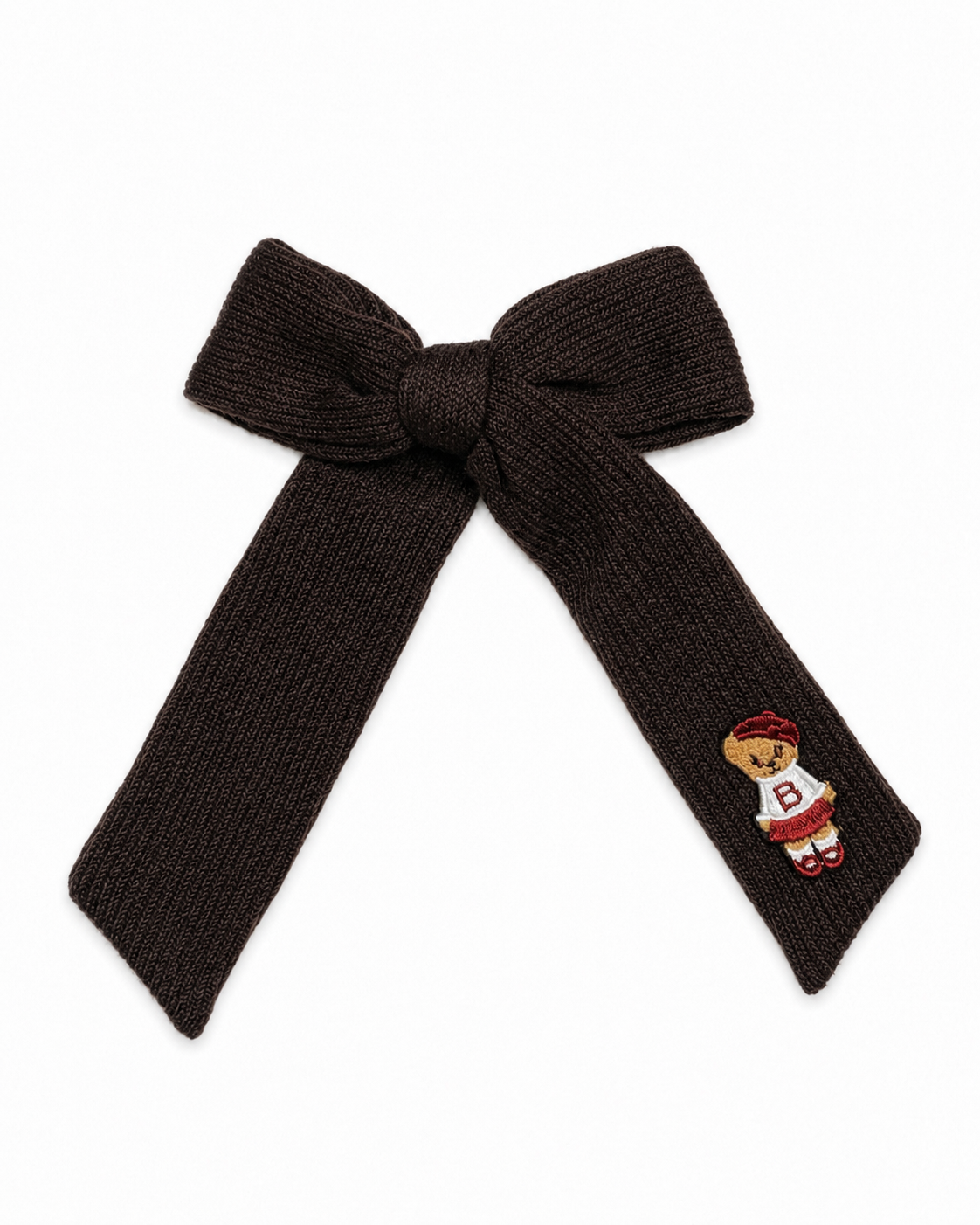 clip teddy knits bow