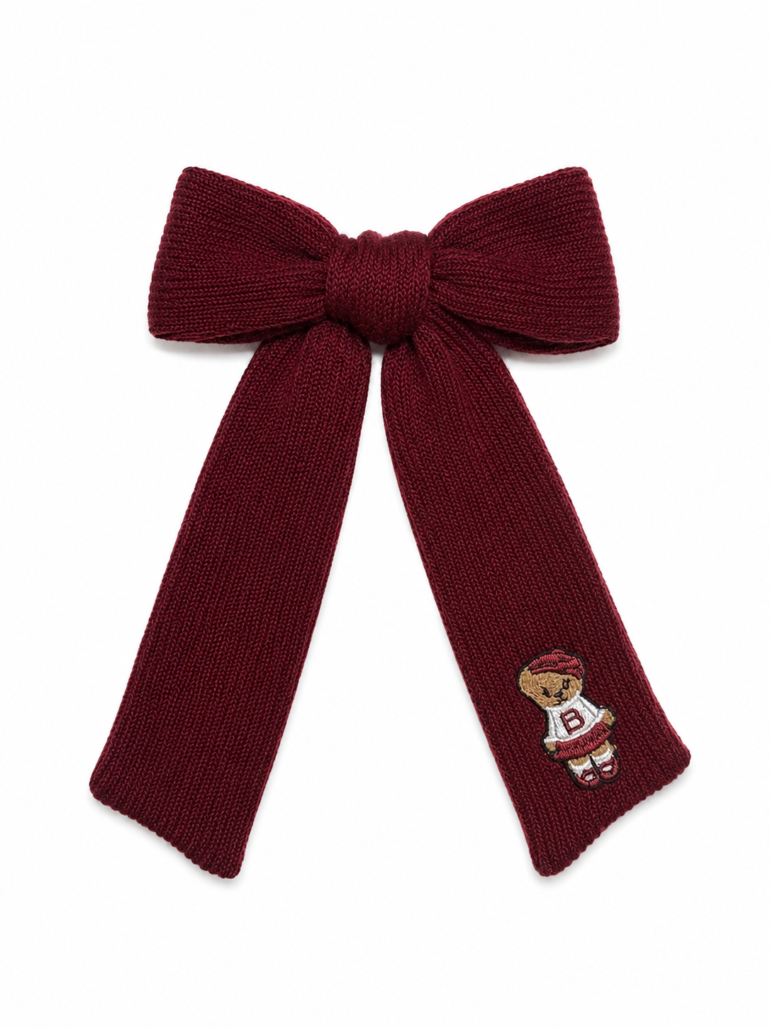 clip teddy knits bow