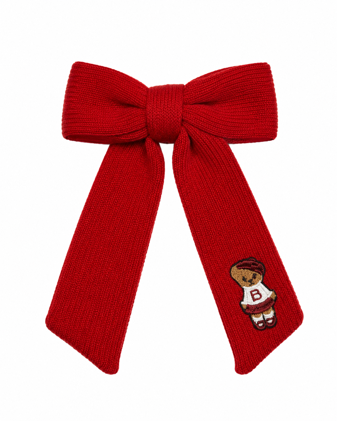 clip teddy knits bow