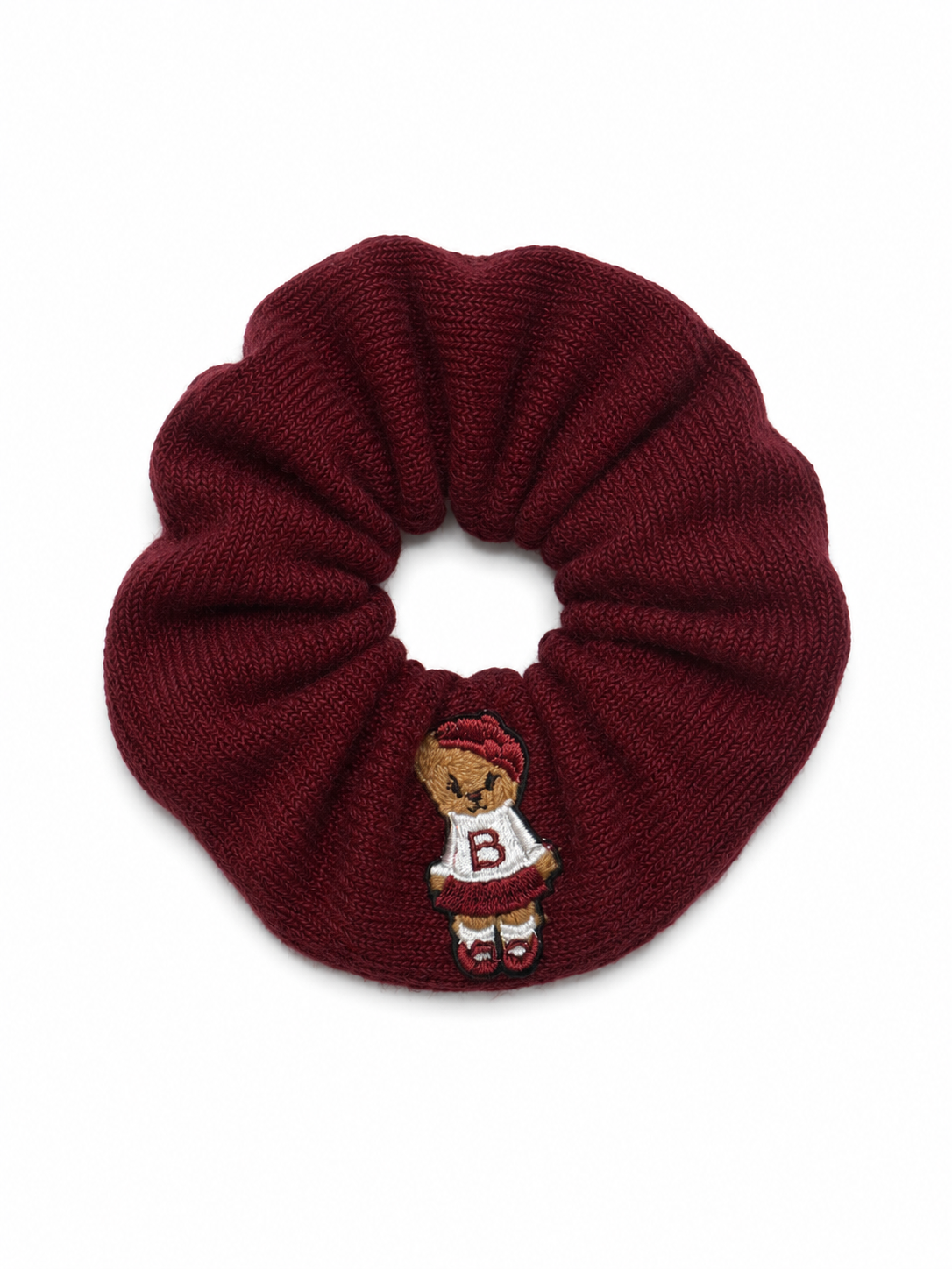 pony scrunchie teddy knits
