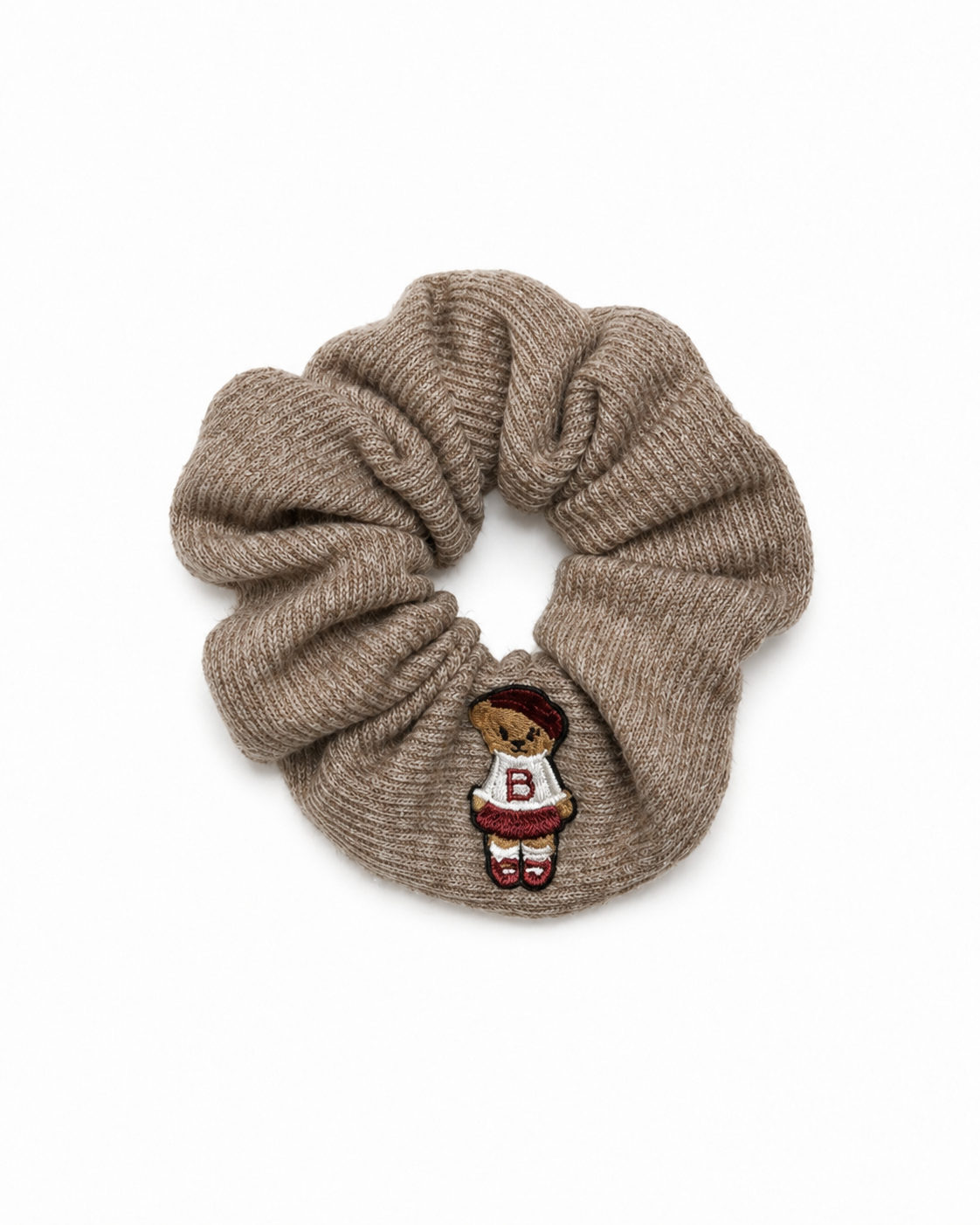 pony scrunchie teddy knits