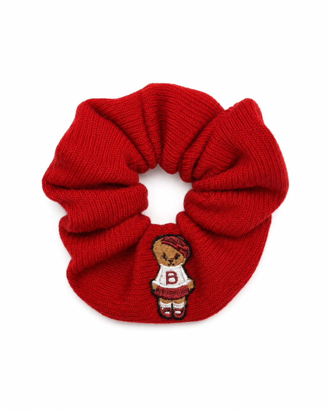 pony scrunchie teddy knits