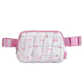 bag belt puffer  scrunchie bow pattern