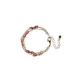 bracelet puffed gold double bow