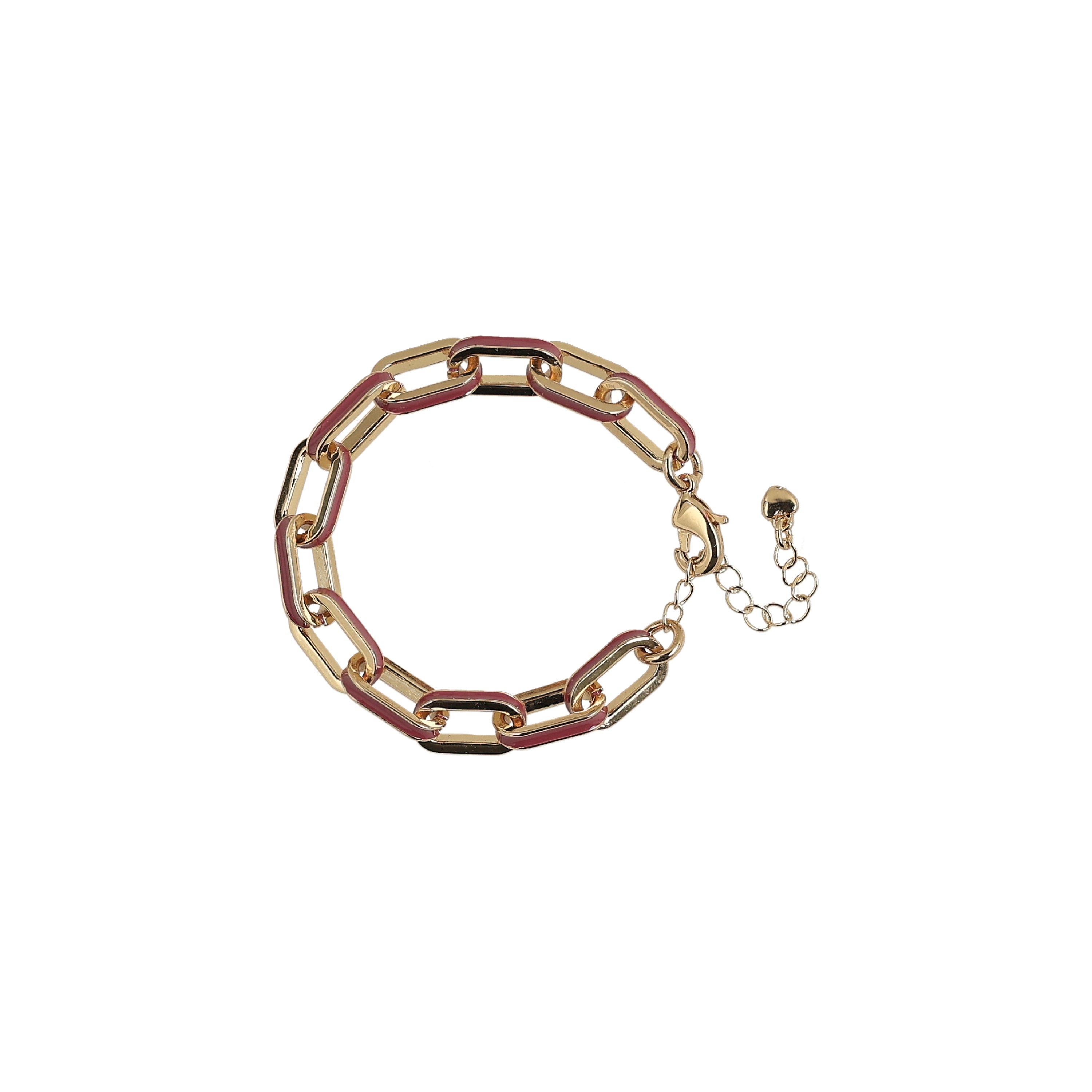 bracelet enamel chunky link