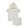 bathrobe terry hooded top s/s and shorts