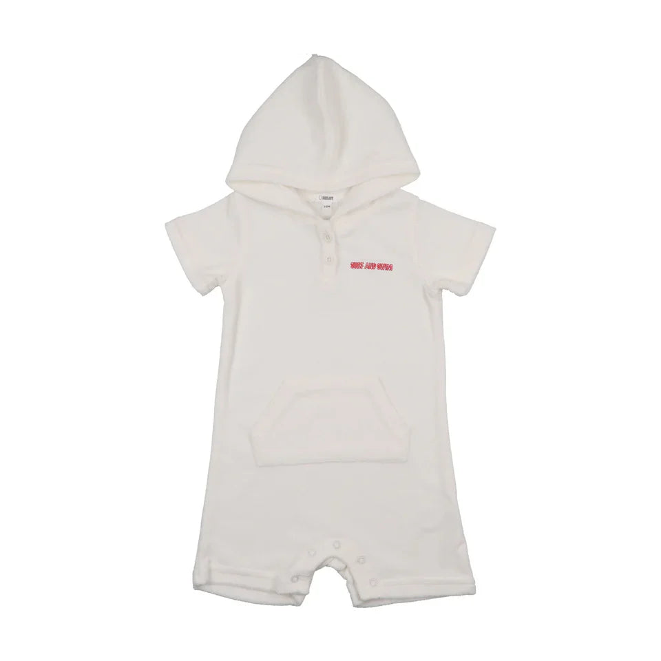 bathrobe terry hooded romper