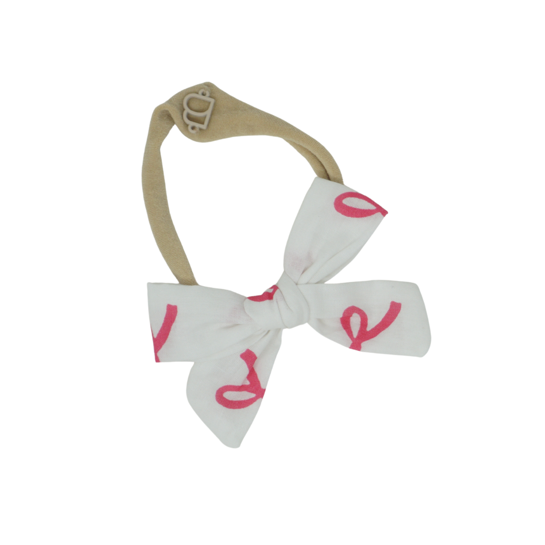 baby band printed bows nylon bow