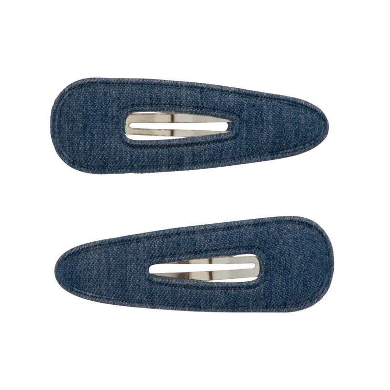 clip snap denim set