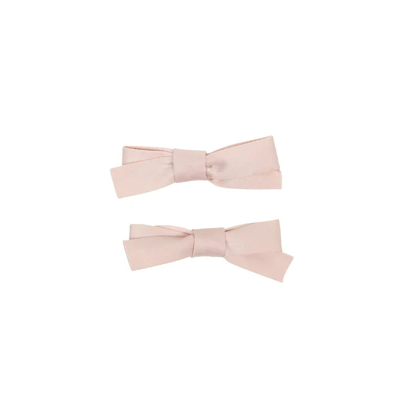 clip satin bow set