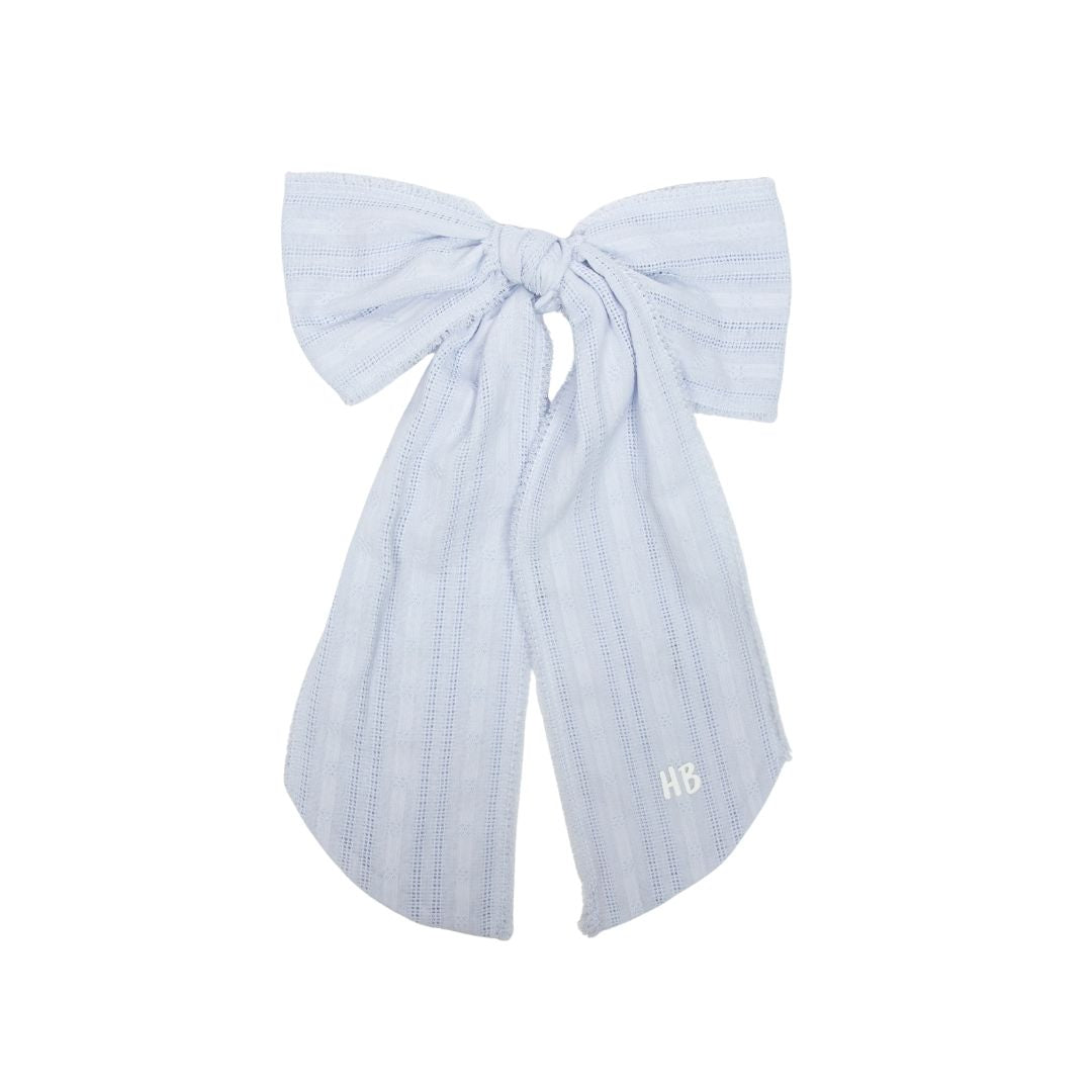 clip thin eyelet bow