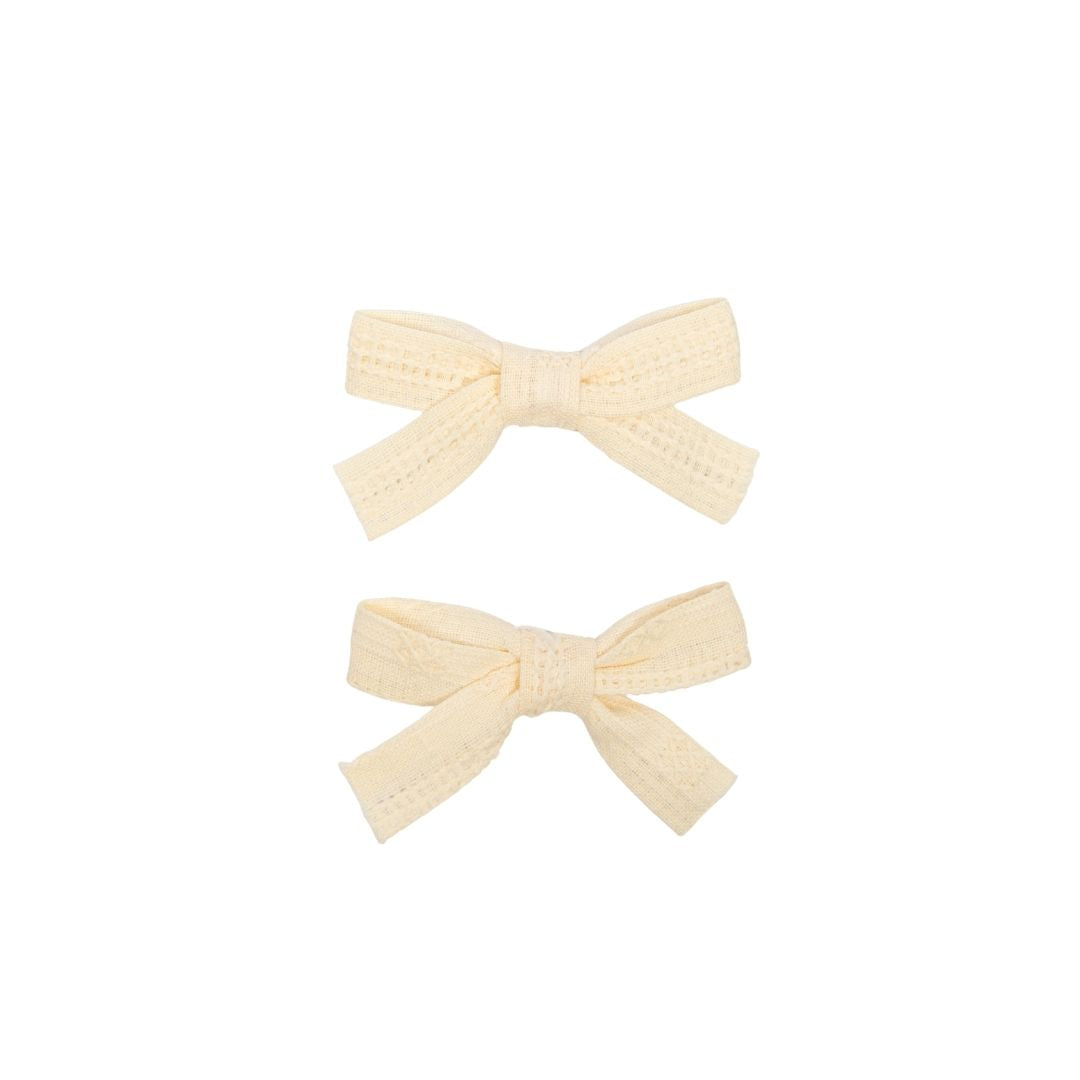 clip thin eyelet bow set