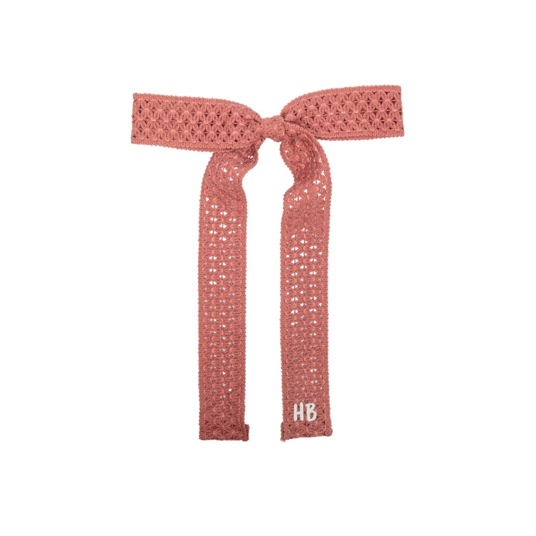 clip crochet ribbon bow