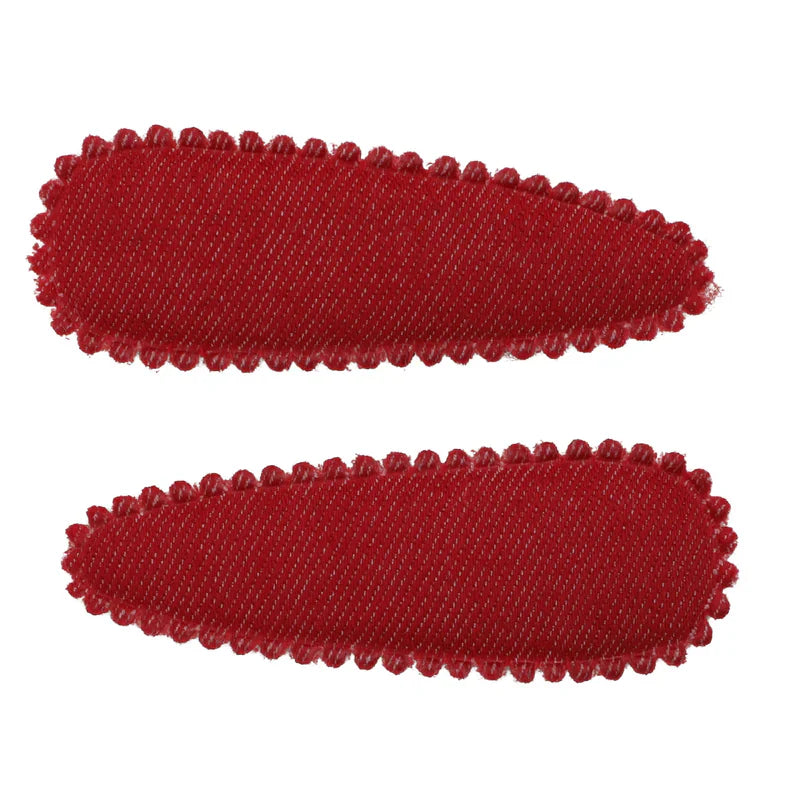 clip snap denim covered set