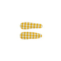 clip snap pin stripe gingham with edge covered set