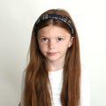 headband plaid buckle