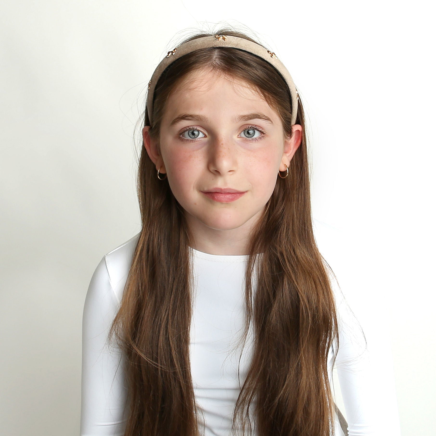 headband scattered bows narrow
