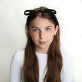 headband wool buckle bow narrow