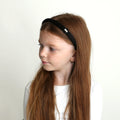 headband metal inspired clasp padded