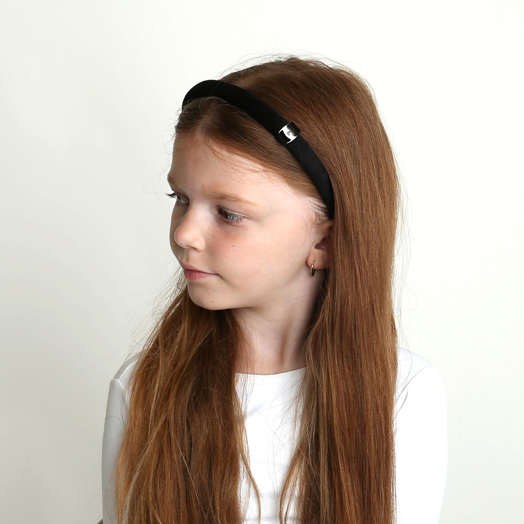 headband metal inspired clasp padded