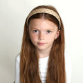 headband organza velvet polka dots padded