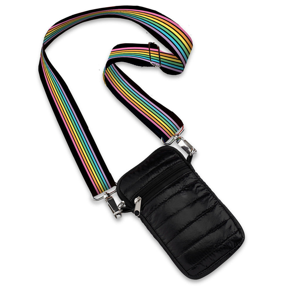 bag cell puffer rainbow track strap