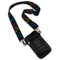 crossbody cell bag black puffer
