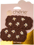 clip snap embroidered crochet set