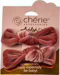 clip velvet small tie set