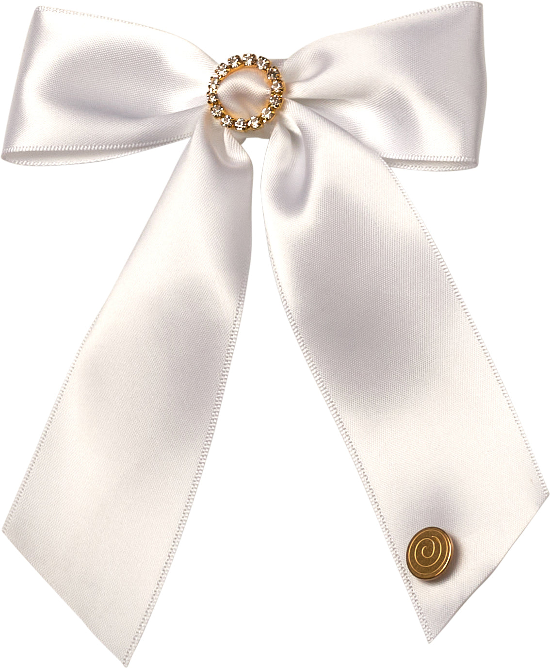 clip satin rhinestone buckle
