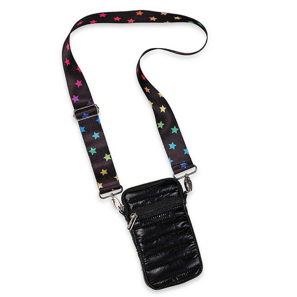 bag cell puffer snowflake star strap