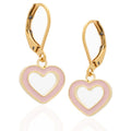 earring hoop small mop clover