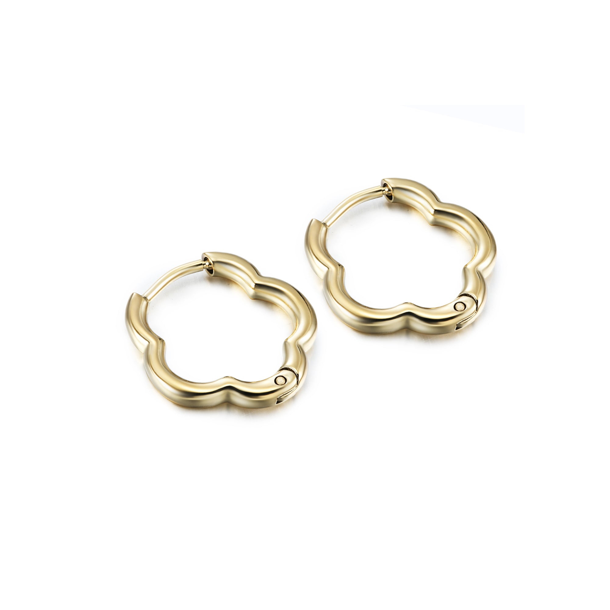 earring huggie flower shaped enamel – Hosiery4less