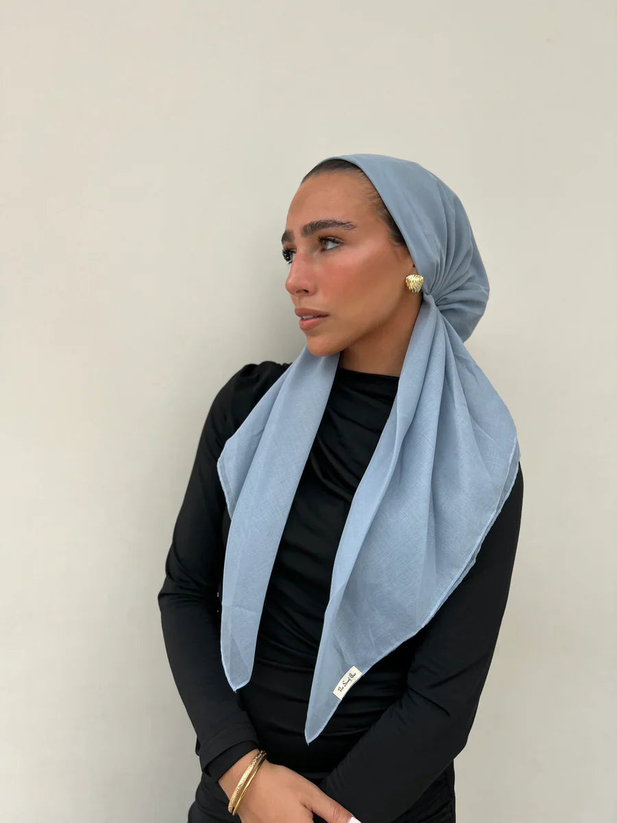 headscarf pretied classic cotton