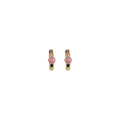 earring beaded edge gold heart hoop