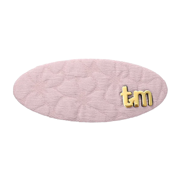 clip barrette floral quilted