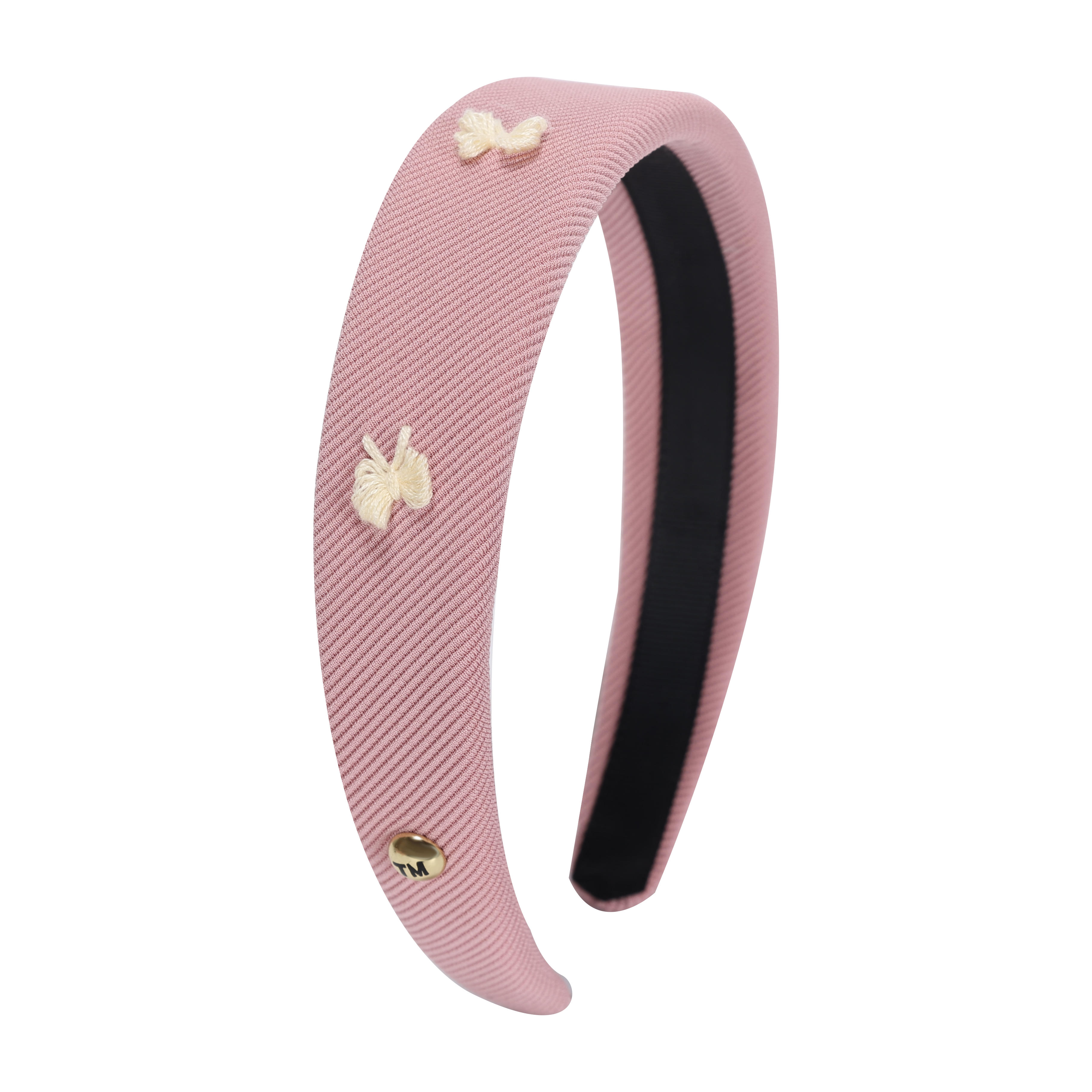 headband hard embroidery knit bow