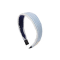 headband pin stripe and gingham with edge