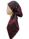 headscarf closed loopy swirls