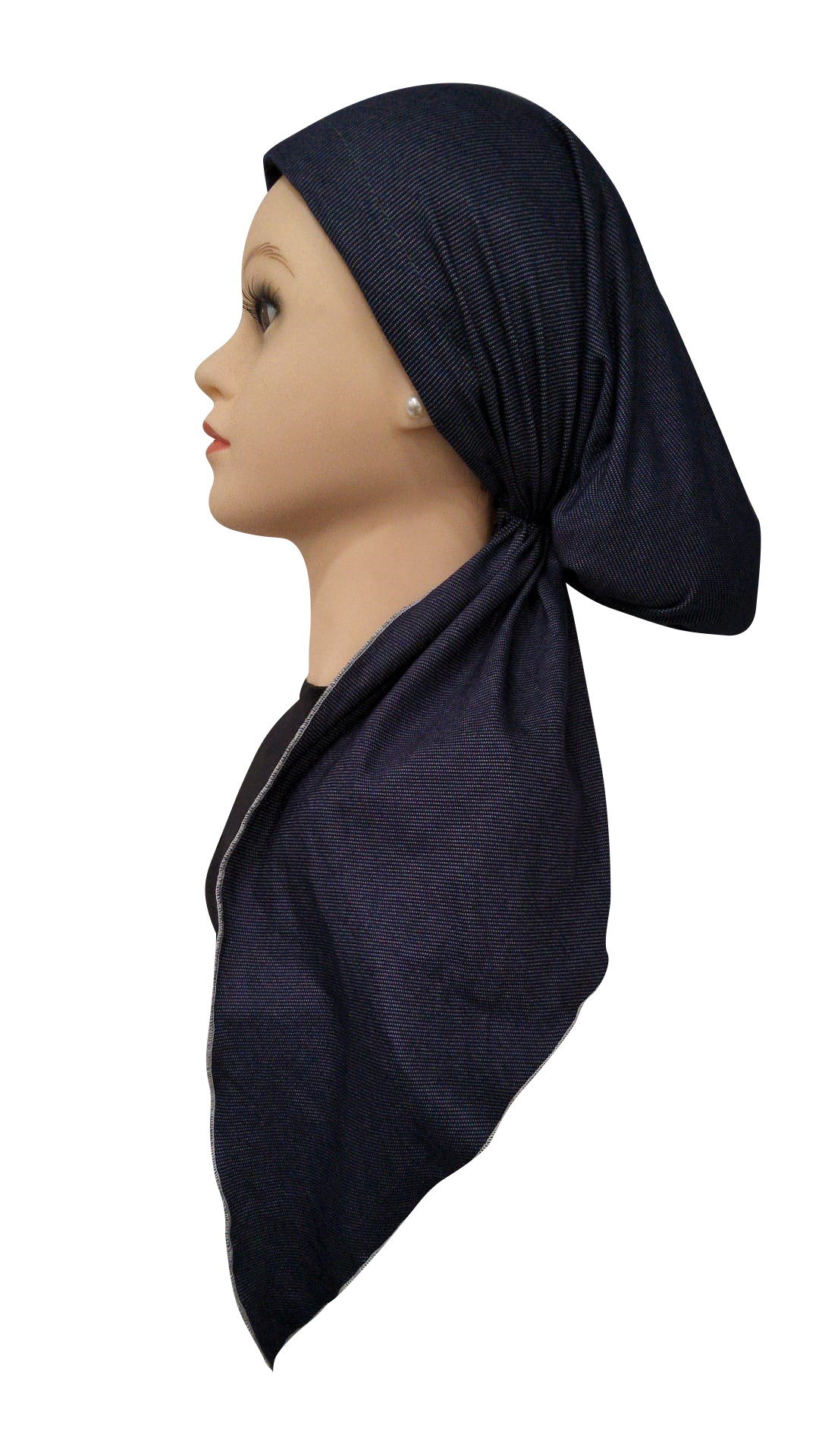 headscarf closed topstitching stretch