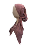 pretied lined heather soft cotton