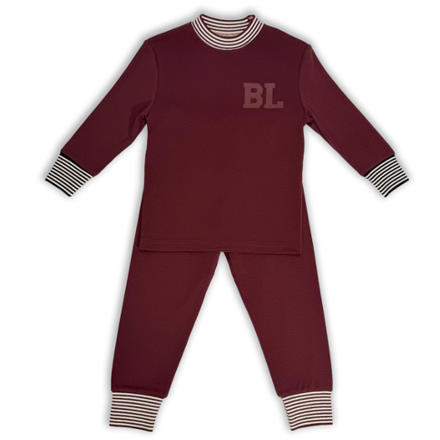 pajamas striped trim