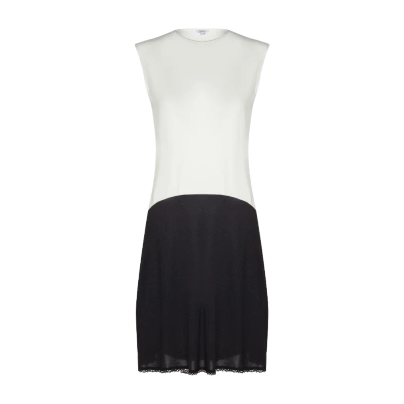 slip full sleeveless shell viscose top nylon bottom 41inch