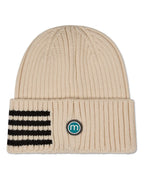 beanie side striped
