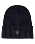 beanie teddy crest cuffed