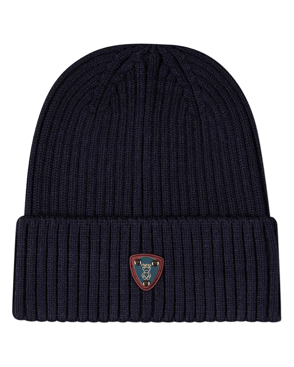 beanie teddy crest cuffed