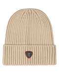 beanie teddy crest cuffed