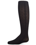 tights cotton multi chevron drop stitch