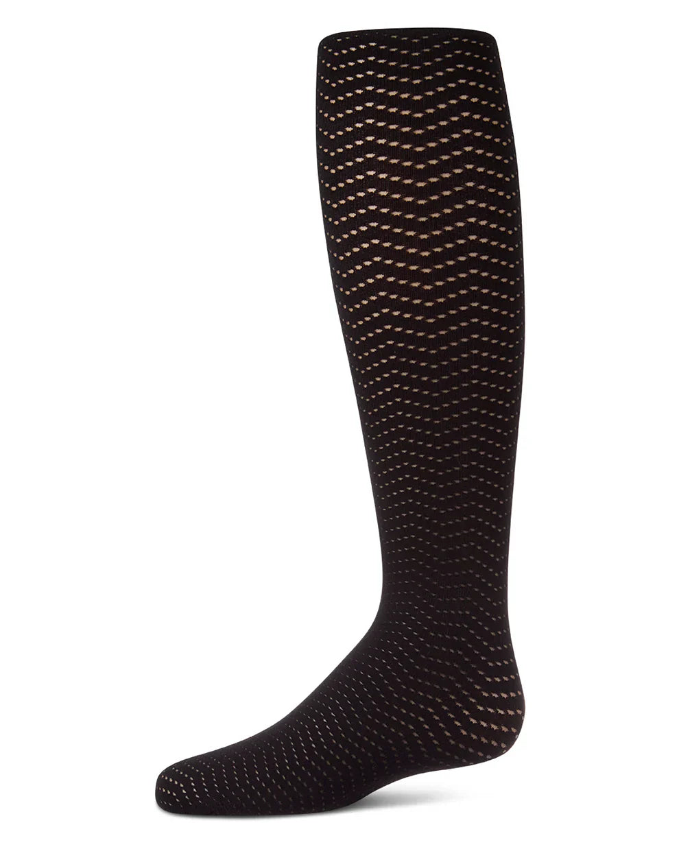 tights crochet open work wavy