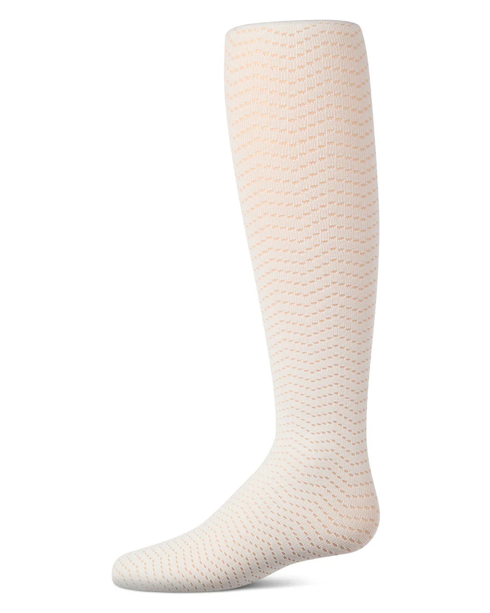 tights crochet open work wavy